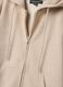 Beige cotton-blend hoodie sweatshirt with crew neck_1