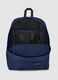 Blue backpack with front pocket and adjustable shoulder straps_3