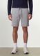 Grey cotton-blend shorts with elasticated waistband, regular fit_1