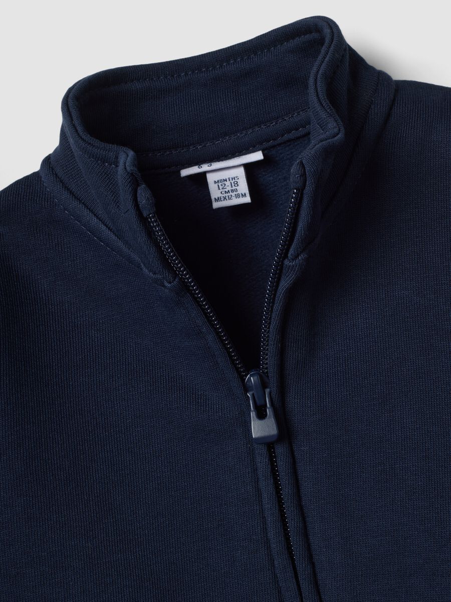 Blue organic cotton crew-neck sweatshirt_2