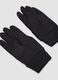 Black gloves with ribbed cuffs and non-slip grips_1