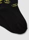 2-pack of black short socks in organic stretch cotton with Batman print_2