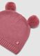 Pink pure organic cotton knitted hat_1