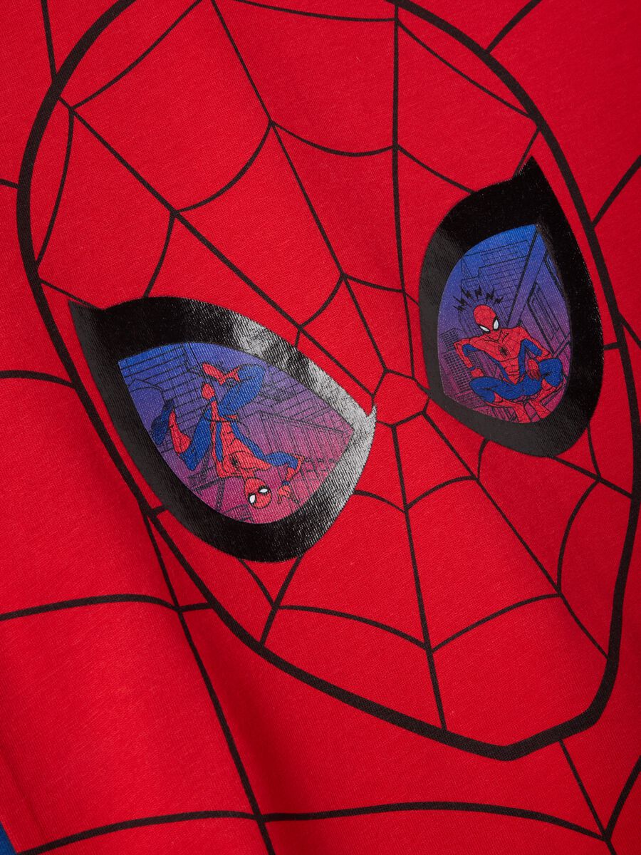 Children's oversized fit multicolour pure cotton T-shirt with Spiderman_3