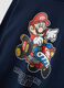 Blue oversized pure cotton crew-neck T-shirt with Mario Kart print_3