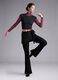 Black flared leggings in breathable stretch fabric ALTAVIA STUDIO_4