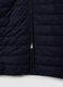 Blue pure cotton zip jacket with knitted sleeves, regular fit_5
