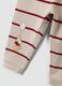 Beige pure organic cotton striped pyjamas with Winnie the Pooh embroidery_3