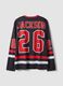 Black long-sleeve T-shirt with hockey print_2