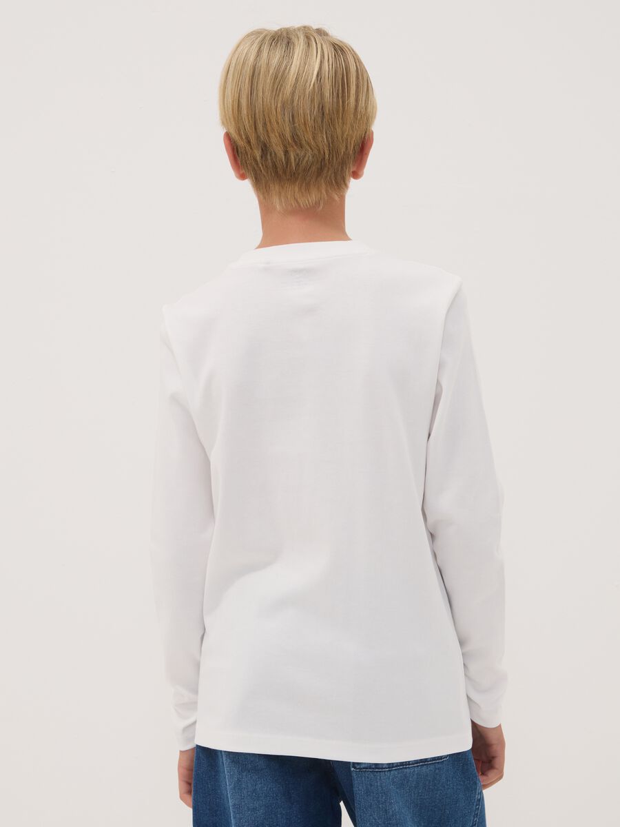White long-sleeve organic cotton crew-neck T-shirt_2