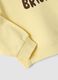 Yellow pure cotton crew-neck sweatshirt with star print_2