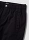 Pantaloni neri in cotone elasticizzato con fondo elasticizzato per bambino_7