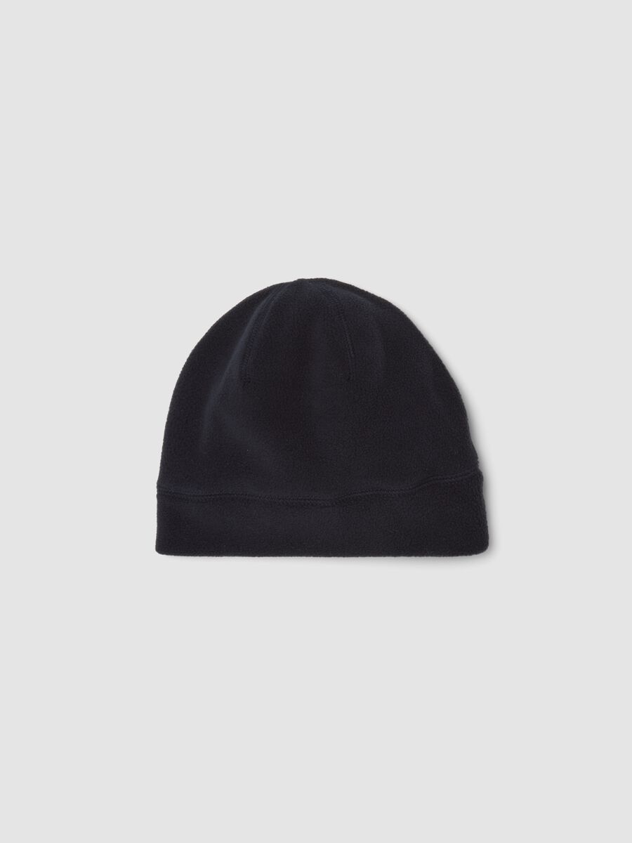 Blue fleece beanie_0
