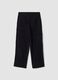 Pantaloni carpenter neri a coste over fit_1