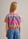 Multicoloured pure cotton shirt with front tie_1