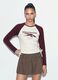 T-shirt bianca in cotone elasticizzato girocollo_1
