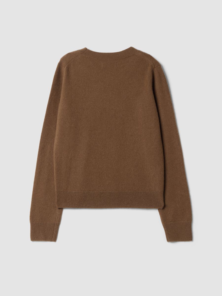 Brown pure cashmere crew-neck jumper_6