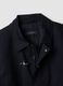 Blue padded cotton-blend jacket with zip_1