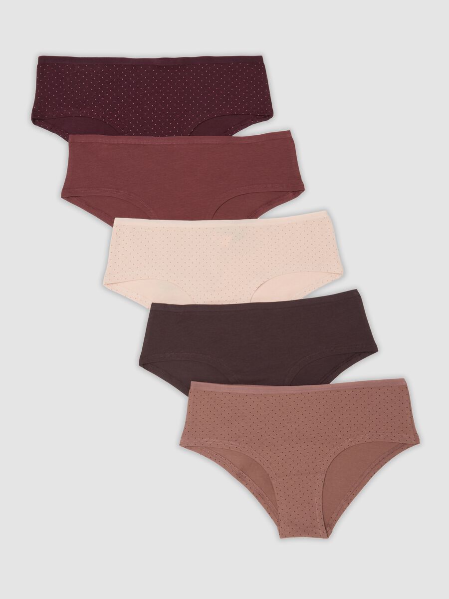 Pack of five organic stretch cotton briefs_0