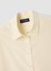Camicia beige in pura seta con colletto classico regular fit_1