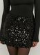 Black Sequin Mini Skirt_3