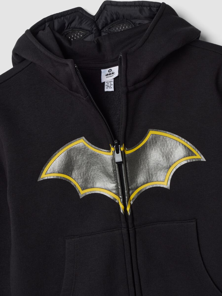 Black cotton-blend Batman print sweatshirt, regular fit_3