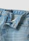 Light blue pure cotton denim shorts_5