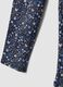 Leggings blu skinny in cotone organico elasticizzato con fantasia floreale_2