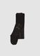 Collant neri in tessuto elasticizzato con fiocchetto_0