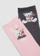 Tripack di calze lunghe rosa in cotone organico elasticizzato_1