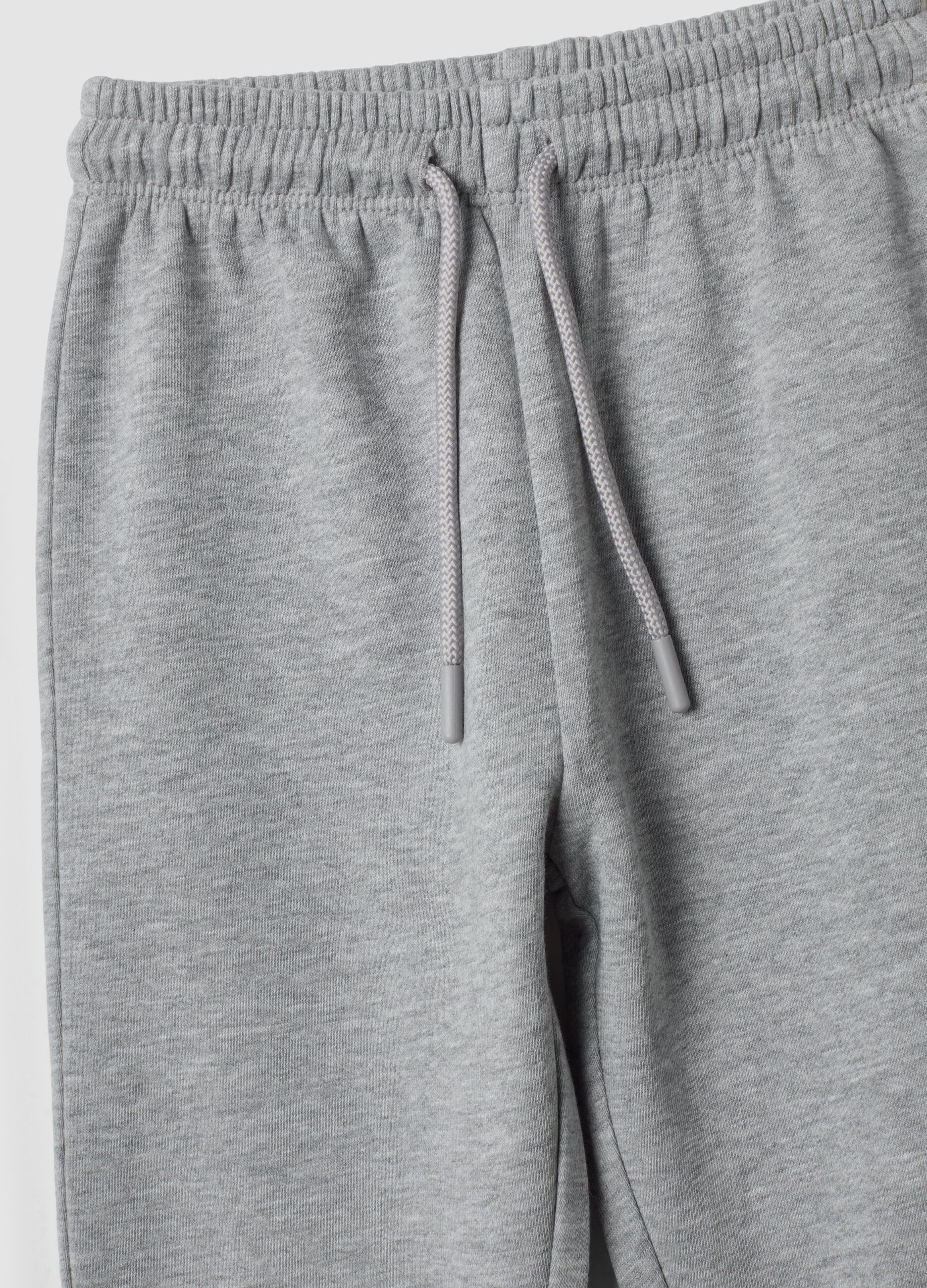 Pantaloni jogger grigi in puro cotone organico