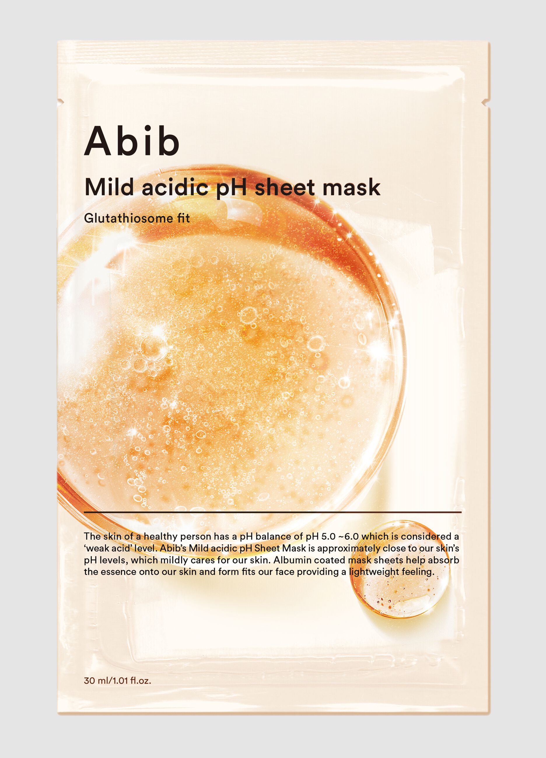 قناع ورقي ABIB Mild Acidic pH Glutathiosome Fit بحجم 30 مل - عناية كورية بالبشرة
