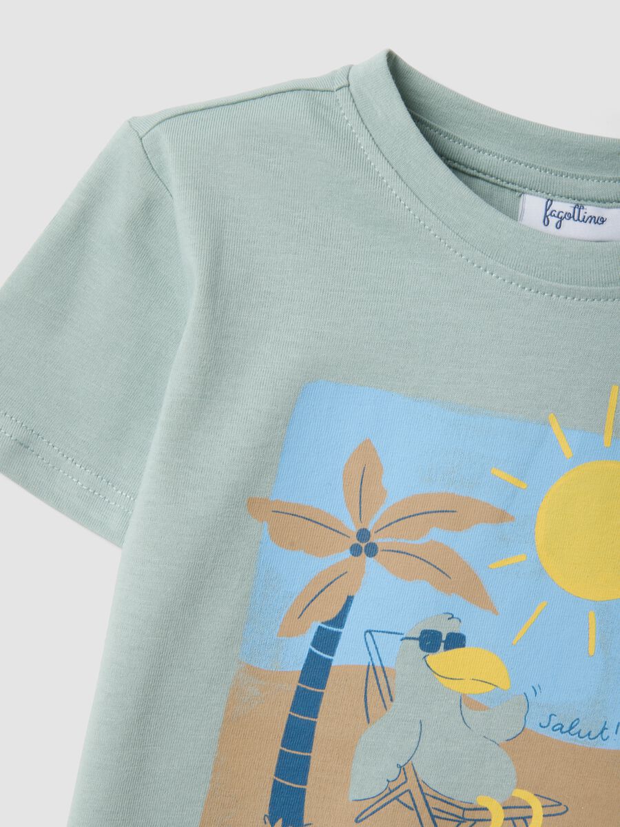 Grey pure cotton boys&rsquo; T-shirt with print_3