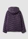 Purple Ultralight Quilted Jacket with Hood and Zip_5