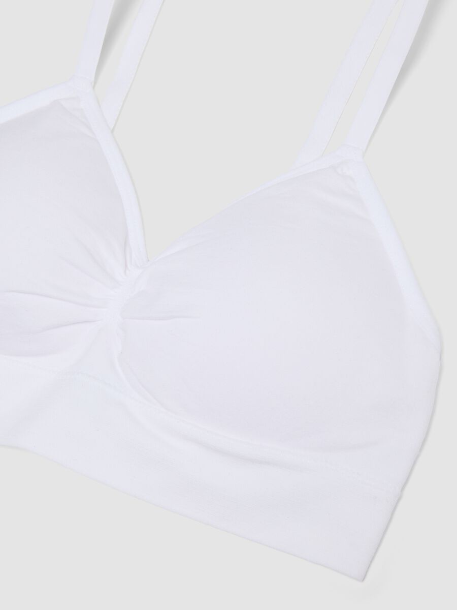 White stretch-fabric bralette bra_1