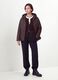 Ultralight purple quilted hooded jacket with zip, regular fit_2