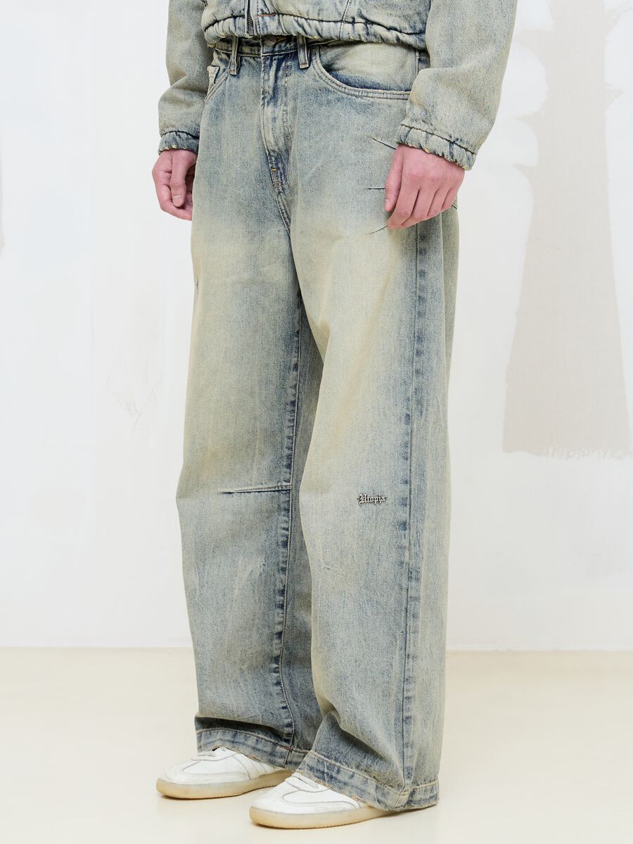 Vintage Light Blue Wide-Leg Denim_2