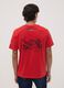 Red pure cotton T-shirt with Ducati print_3