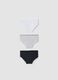 Three-pack of grey and black stretch organic cotton briefs_1