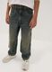Blue pure cotton skater-fit jeans_1