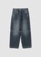 Blue pure cotton skater-fit jeans_0