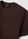 تي شيرت The Iconic Tee بني من قطن خالص بأكمام قصيرة وقصّة Regular_6