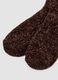 Brown boucl&eacute;-effect stretch-fabric socks_2