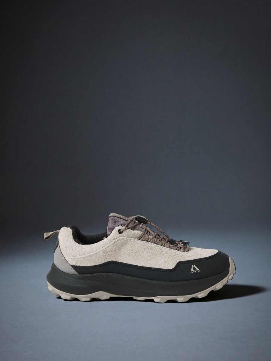 Beige Water-Repellent Outdoor Leather Shoe ALTAVIA WITH DEBORAH COMPAGNONI_0