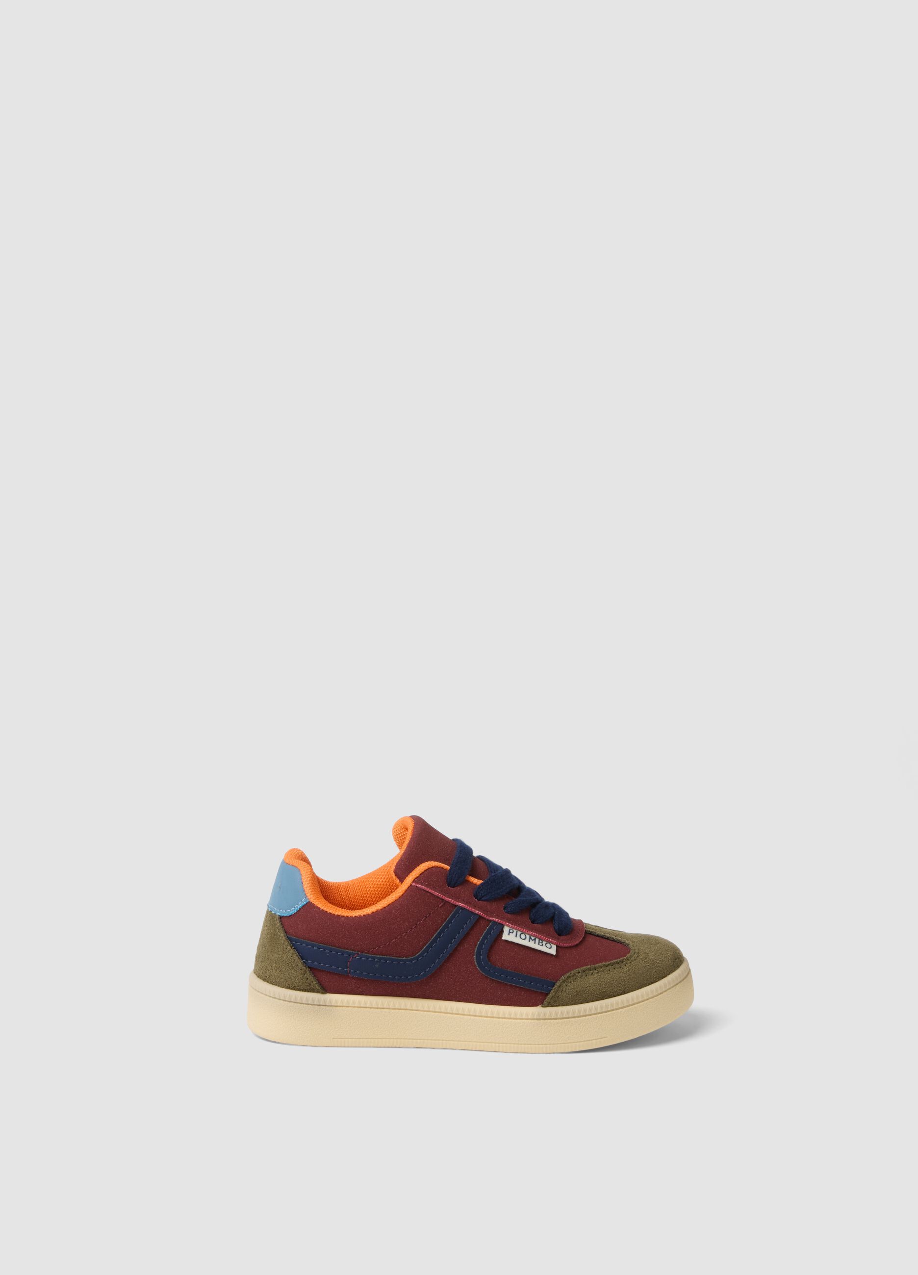 Multicolour trainers with contrast details