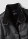 Black regular jacket with wide collar_5