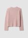 Pink ribbed wool and alpaca crew-neck jumper_2