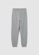 Boy's joggers in grey cotton blend relaxed fit_4