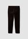 Brown five-pocket stretch cotton trousers_2