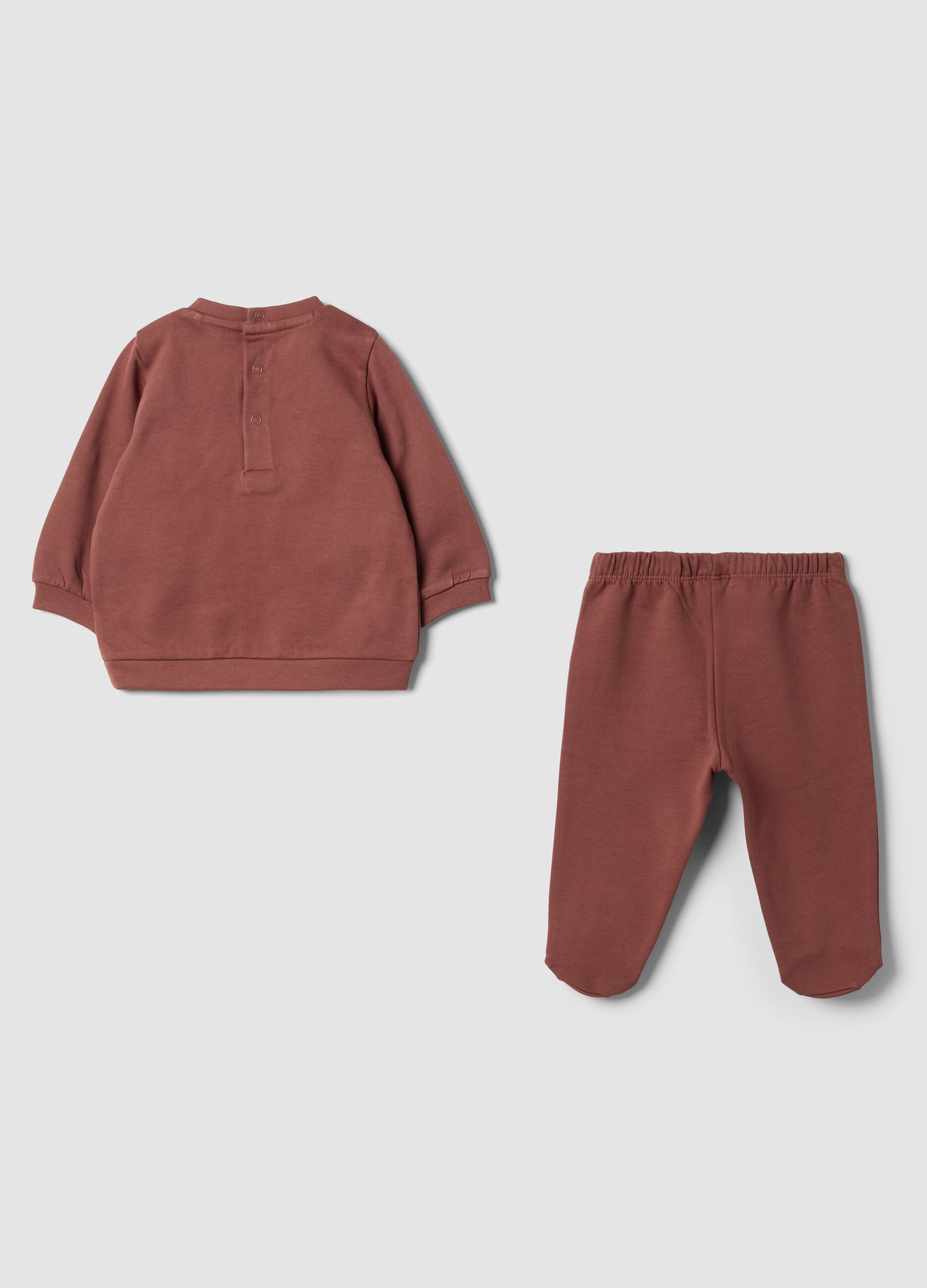 Brown organic cotton Winnie the Pooh pyjamas set